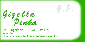 gizella pinka business card